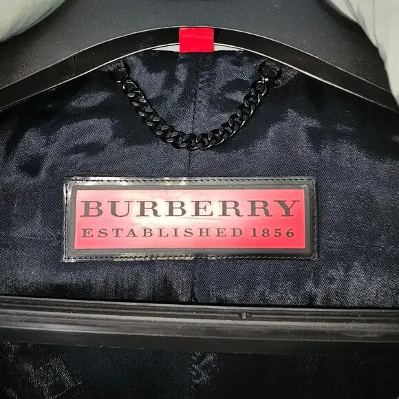 Burberry Vintage Nylon Parka Gray  Jacket  Size Large - Picture 2 of 10